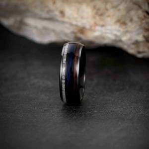 Luxury Jewelry tungsten ring Inlay carbon fiber wedding band Dragon tungsten ring for men and women couple comfort it ring