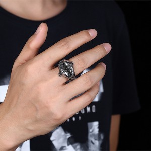 Hot Selling Wholesale Jewelry Retro Fashion Popular Carp Pisces Ring