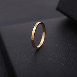 Fashion 2mm Ultra-Fine Women’s Spherical Stainless Steel Ring Couple Jewelry