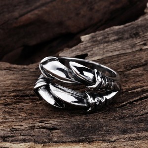 Irregular Dragon Claw Stainless Steel Ring Punk Style