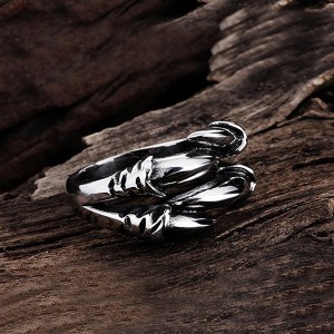 Irregular Dragon Claw Stainless Steel Ring Punk Style