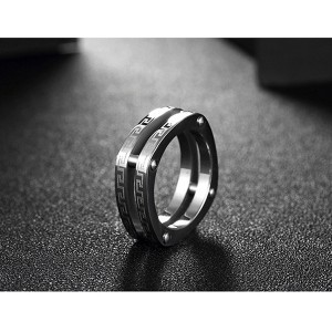 New Arrivals Double Ring Hollow Jewelry Unisex Ring