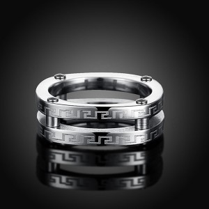 New Arrivals Double Ring Hollow Jewelry Unisex Ring