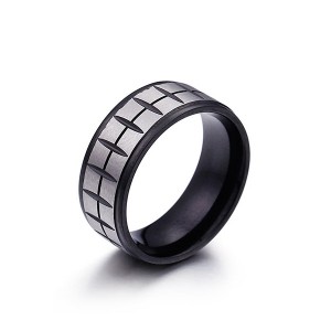 Classic Black Gold Couple Stainless Steel Ring for Hot Sell