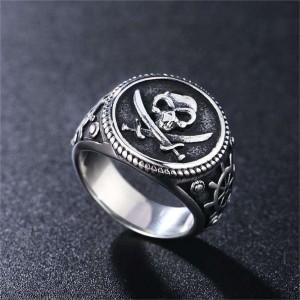 Europe And America Ring New Creative Punk Stainless Steel Skeleton Skull Finger Unique Rings Men Women