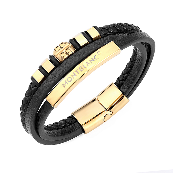Buy Montblanc 107924 Bracelet Meisterstück 3 Rings Motif With Ruthenium &  Gold Online at desertcartKUWAIT
